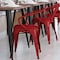 Flash Furniture Red Metal Stack Chair with Red Poly Resin Seat CH-31270-RED-PL1R-GG - alternate 4